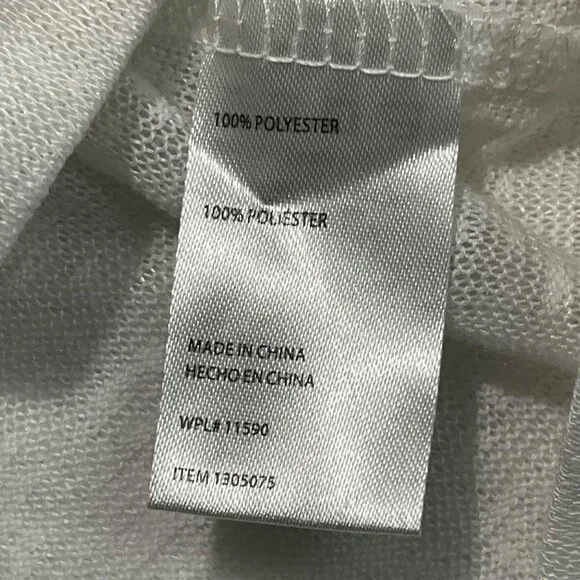 Weatherproof Vintage M/M Cream Polyester Light Sweater Hoodie - Picture 6 of 13